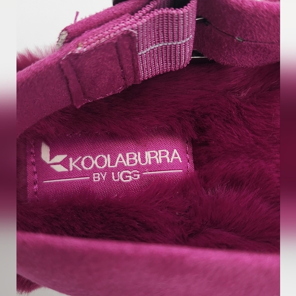 Koolaburra by UGG Adjustable Slide 's Women Sandals Fuzz'd Out Size 7 - Picture 8 of 8